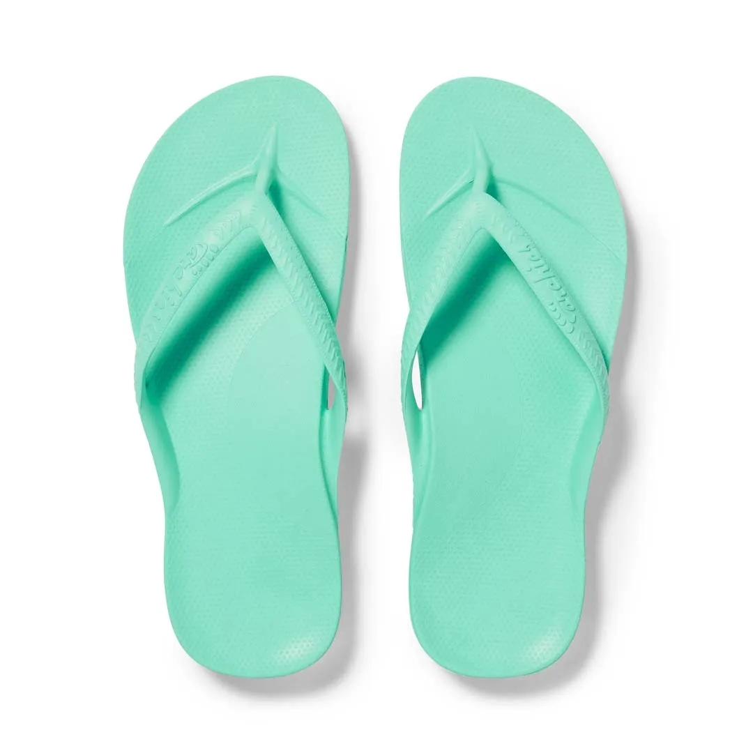 Archie's Mint Flip Flops