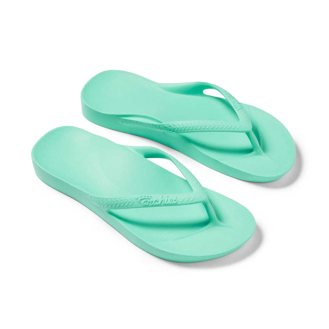 Archie's Mint Flip Flops