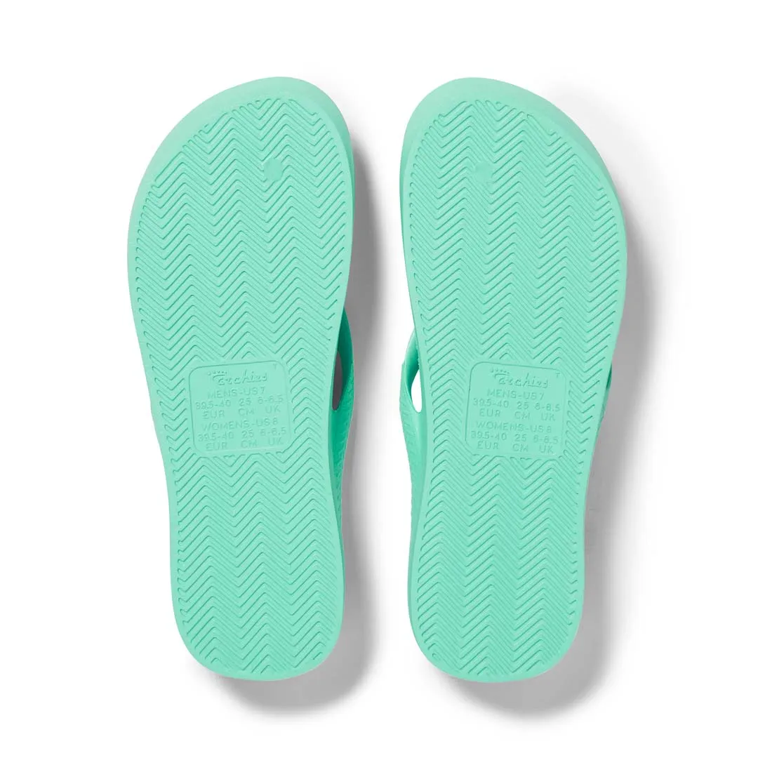 Archie's Mint Flip Flops