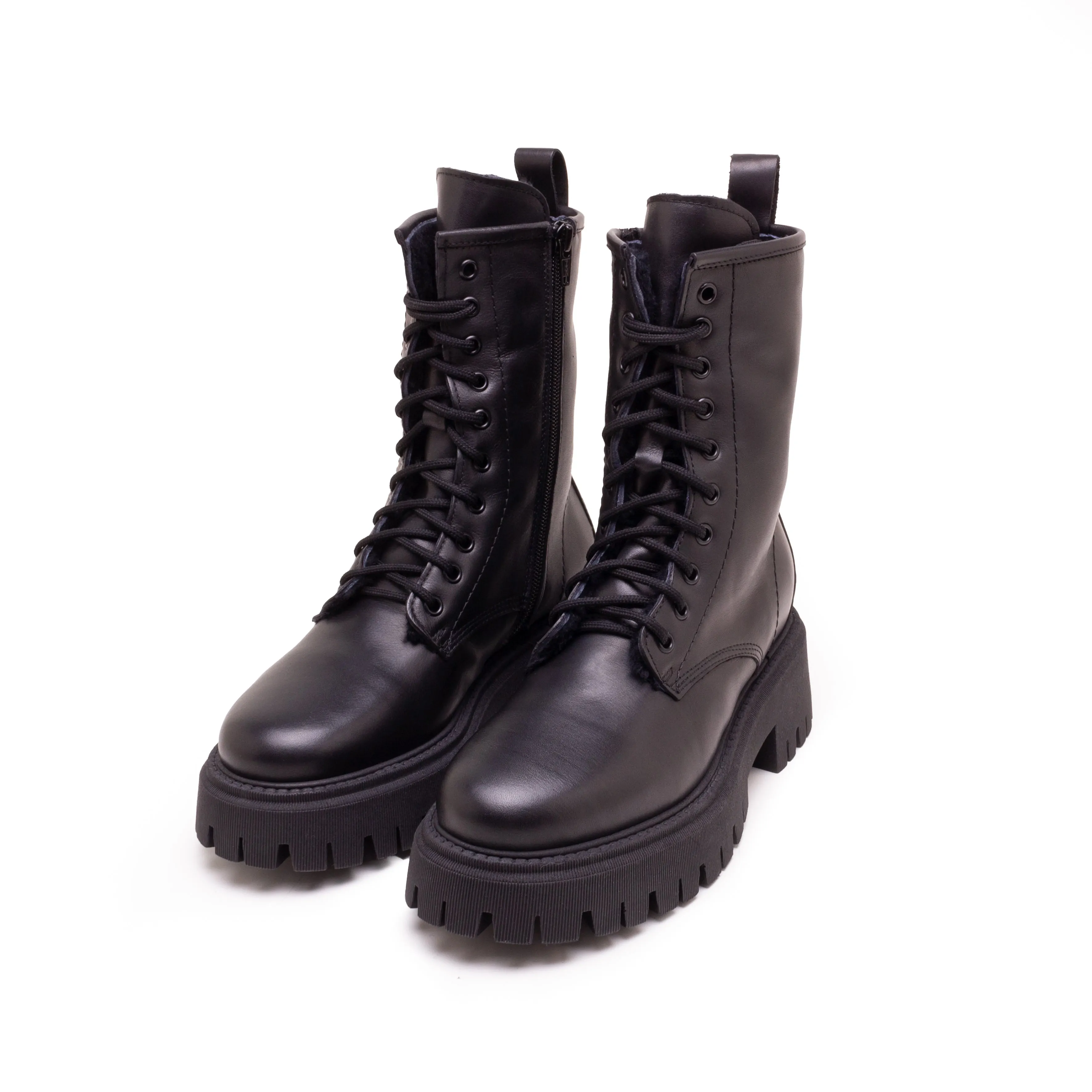 ASPEN COMBAT BOOTS WITH FUR