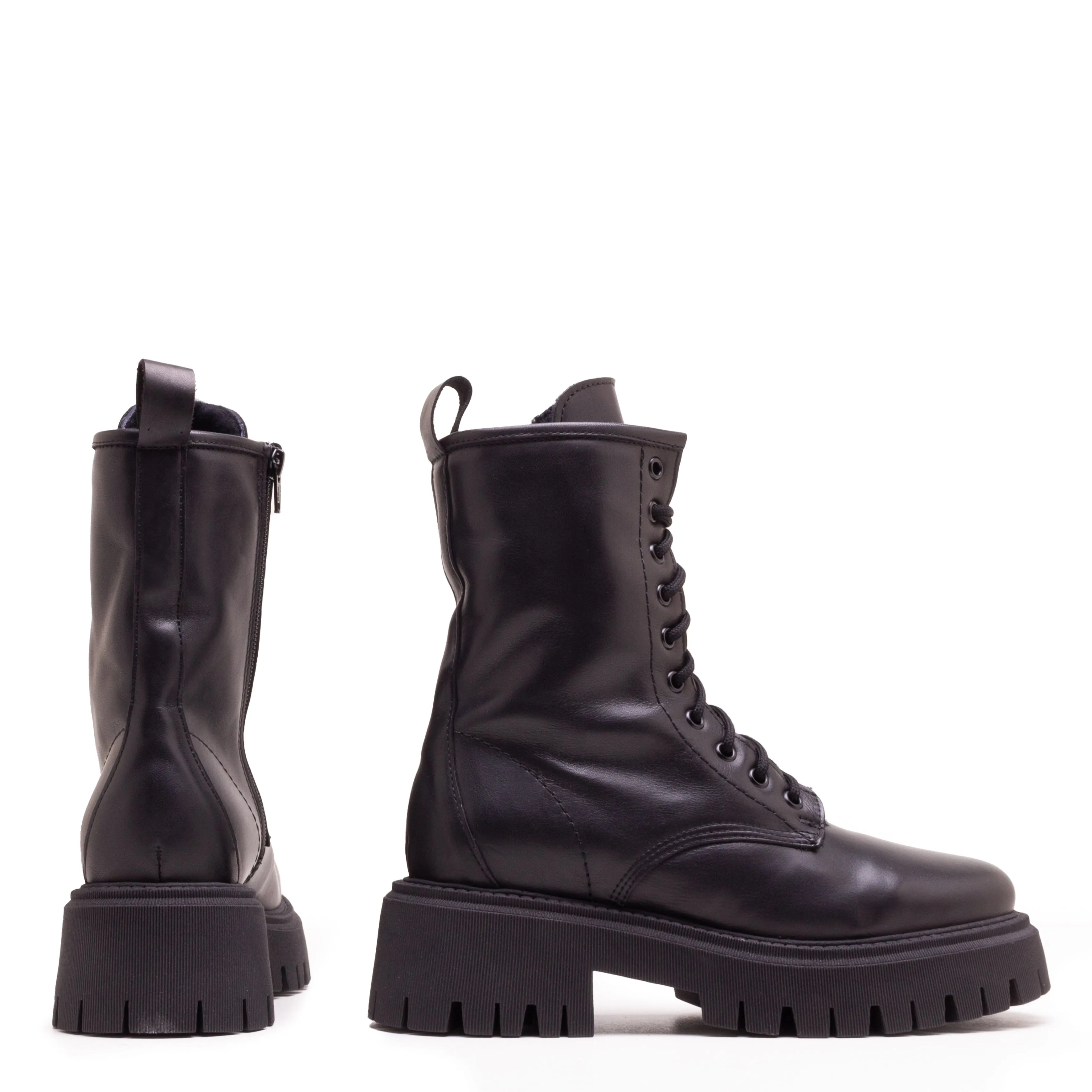 ASPEN COMBAT BOOTS WITH FUR