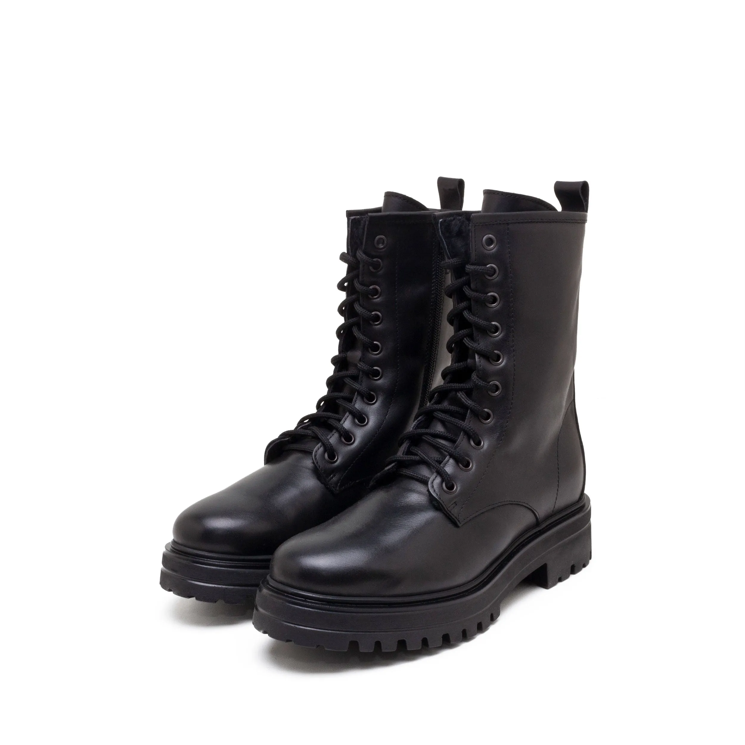 ASPEN COMBAT BOOTS WITH FUR