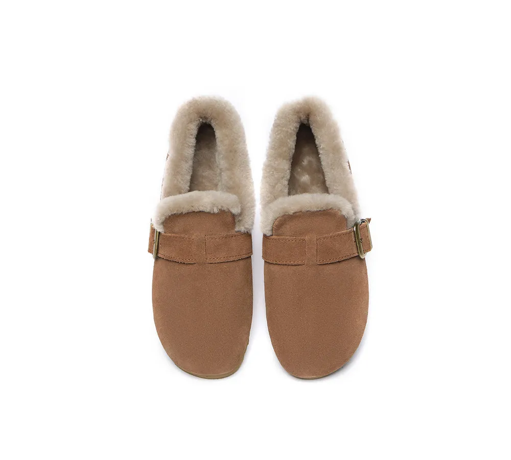 AUSTRALIAN SHEPHERD® UGG Slippers Women Shearling Lined Suede Mona