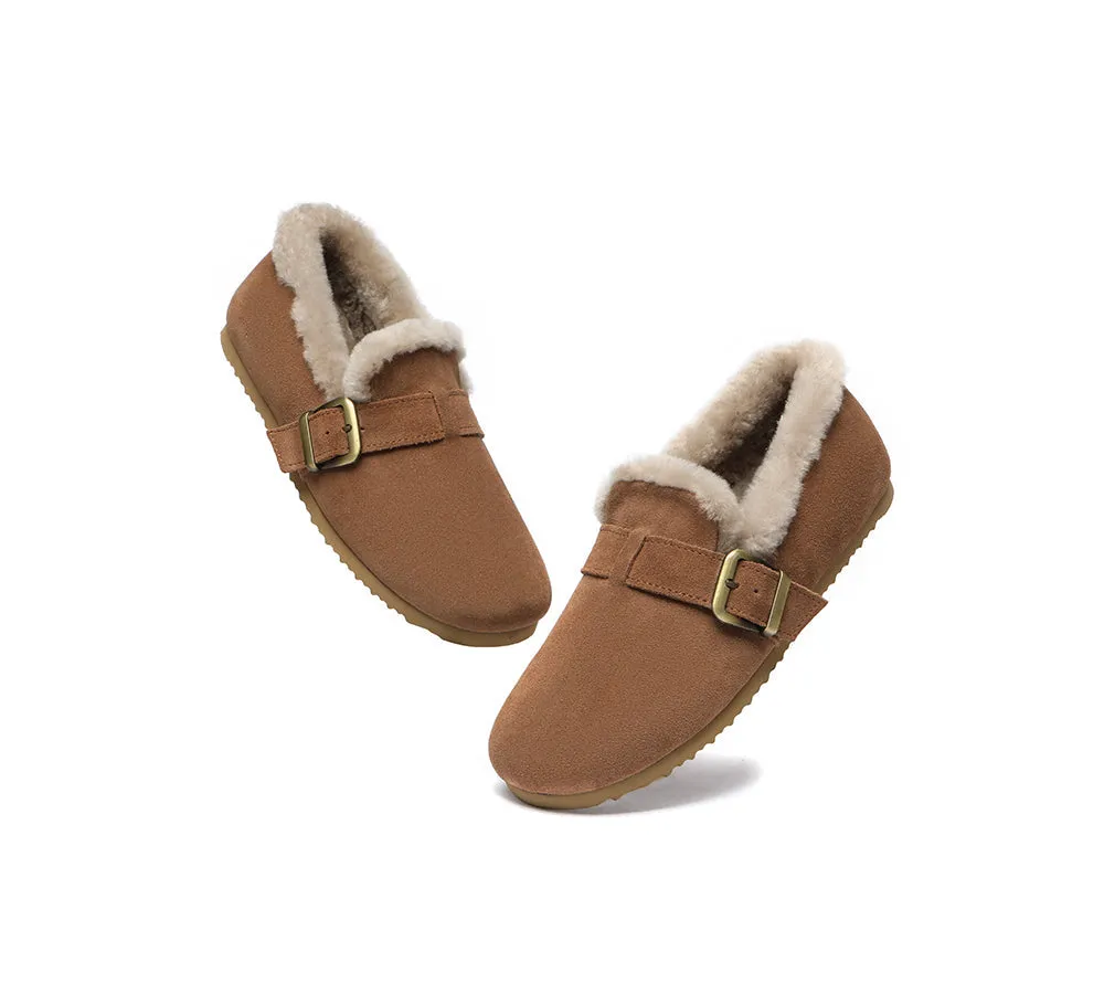 AUSTRALIAN SHEPHERD® UGG Slippers Women Shearling Lined Suede Mona