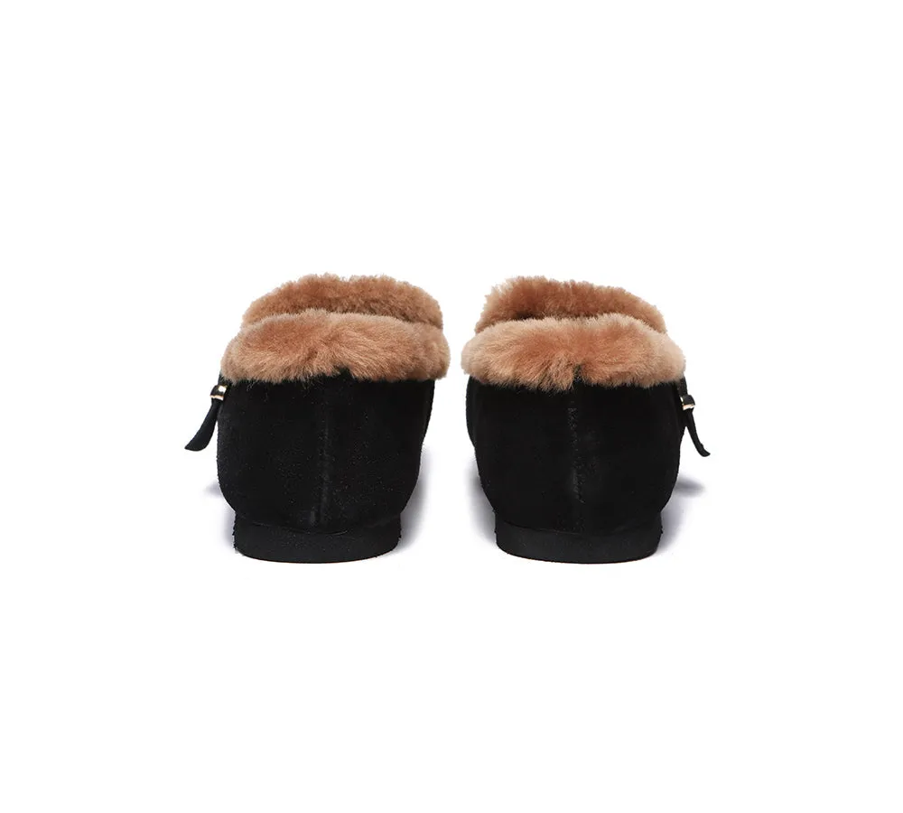 AUSTRALIAN SHEPHERD® UGG Slippers Women Shearling Lined Suede Mona