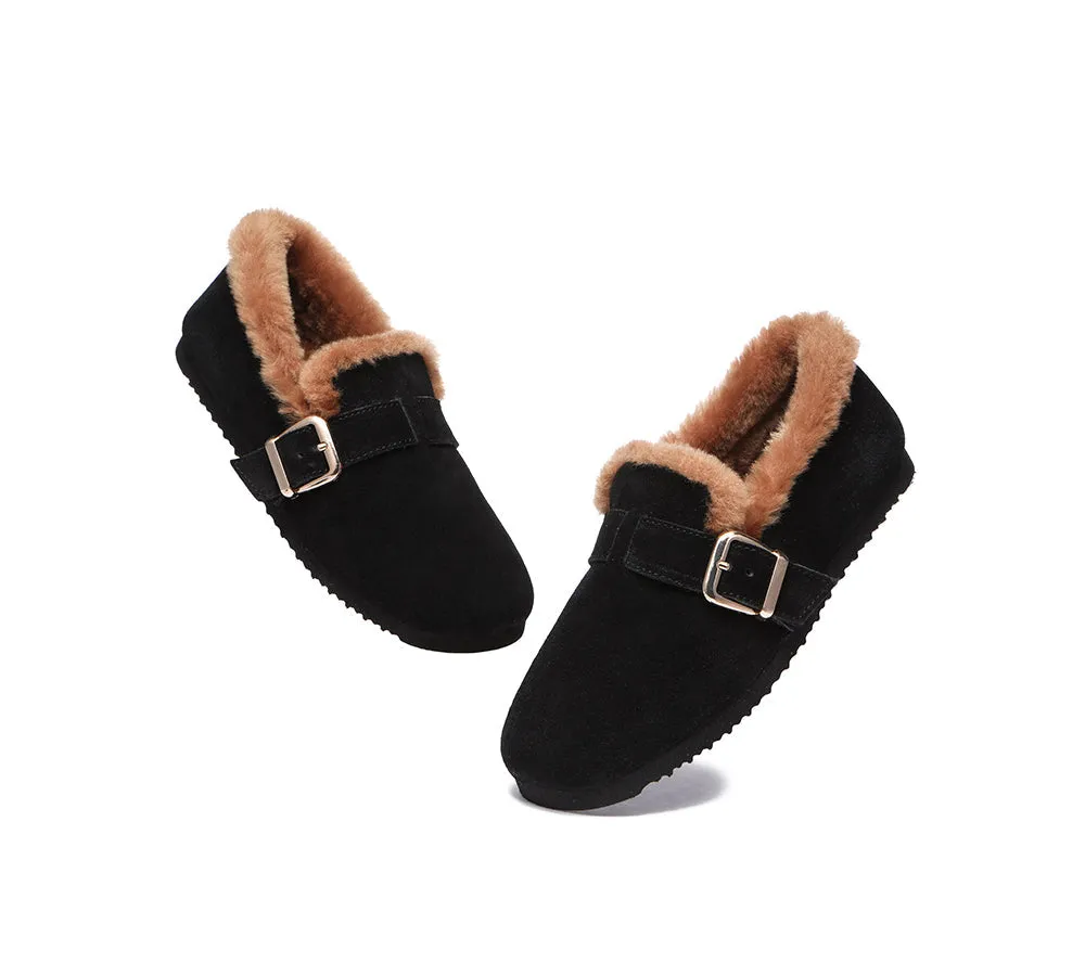 AUSTRALIAN SHEPHERD® UGG Slippers Women Shearling Lined Suede Mona