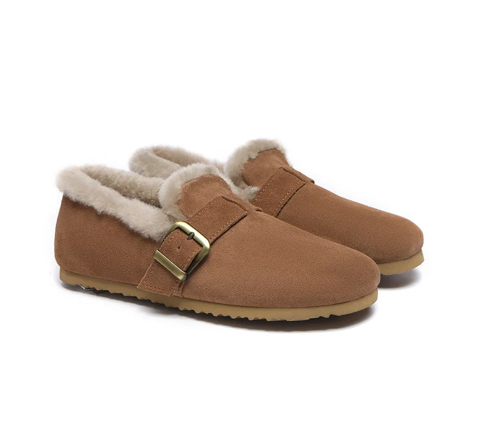 AUSTRALIAN SHEPHERD® UGG Slippers Women Shearling Lined Suede Mona