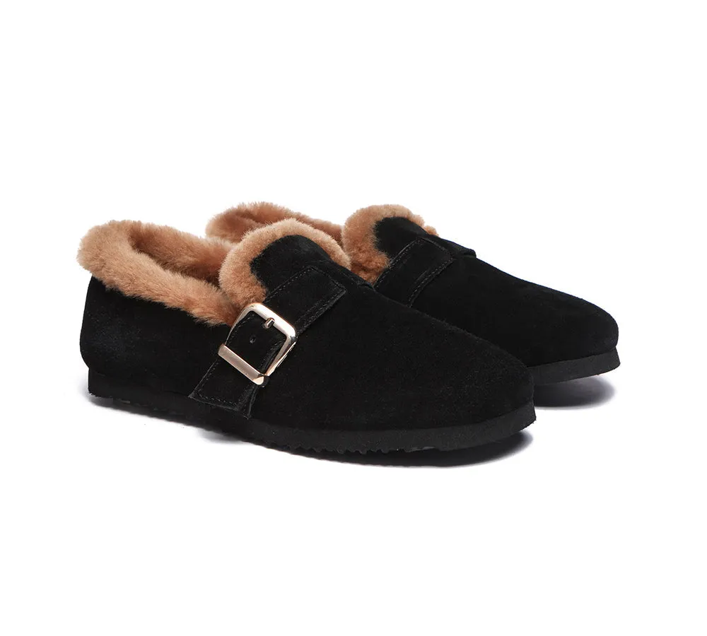 AUSTRALIAN SHEPHERD® UGG Slippers Women Shearling Lined Suede Mona