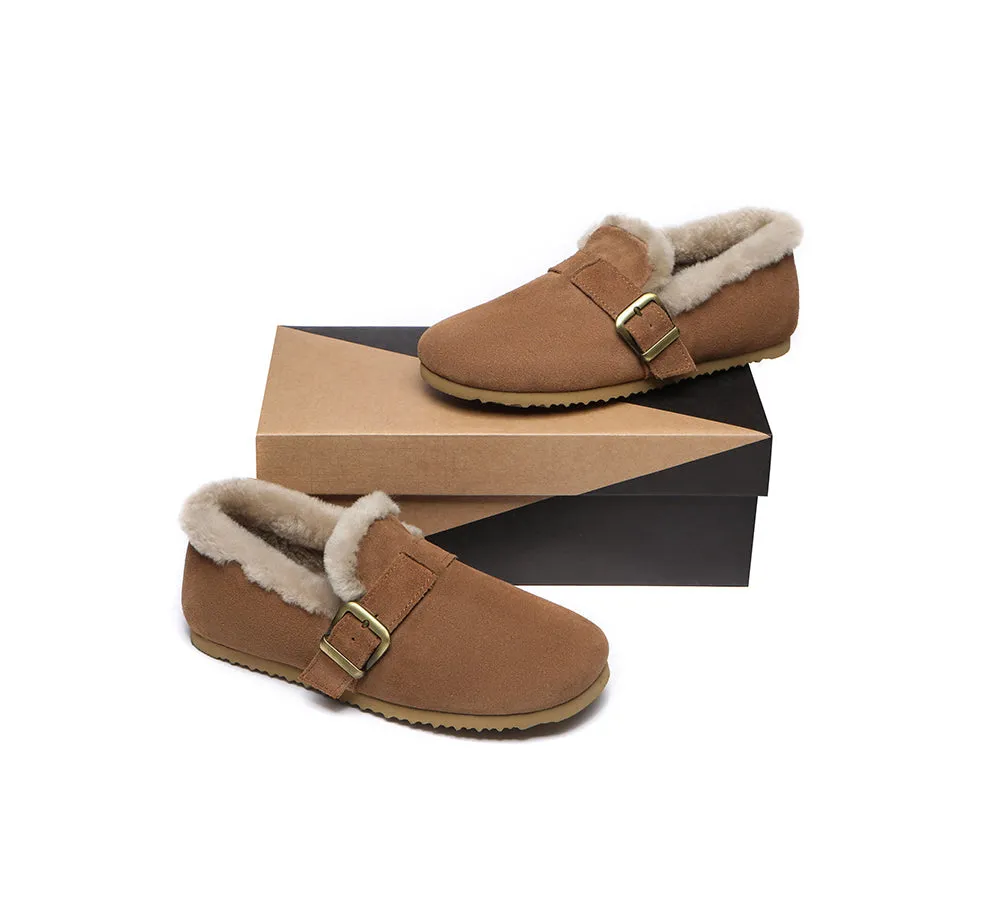 AUSTRALIAN SHEPHERD® UGG Slippers Women Shearling Lined Suede Mona