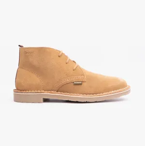 Barbour SITON Mens Desert Boots Sand Suede