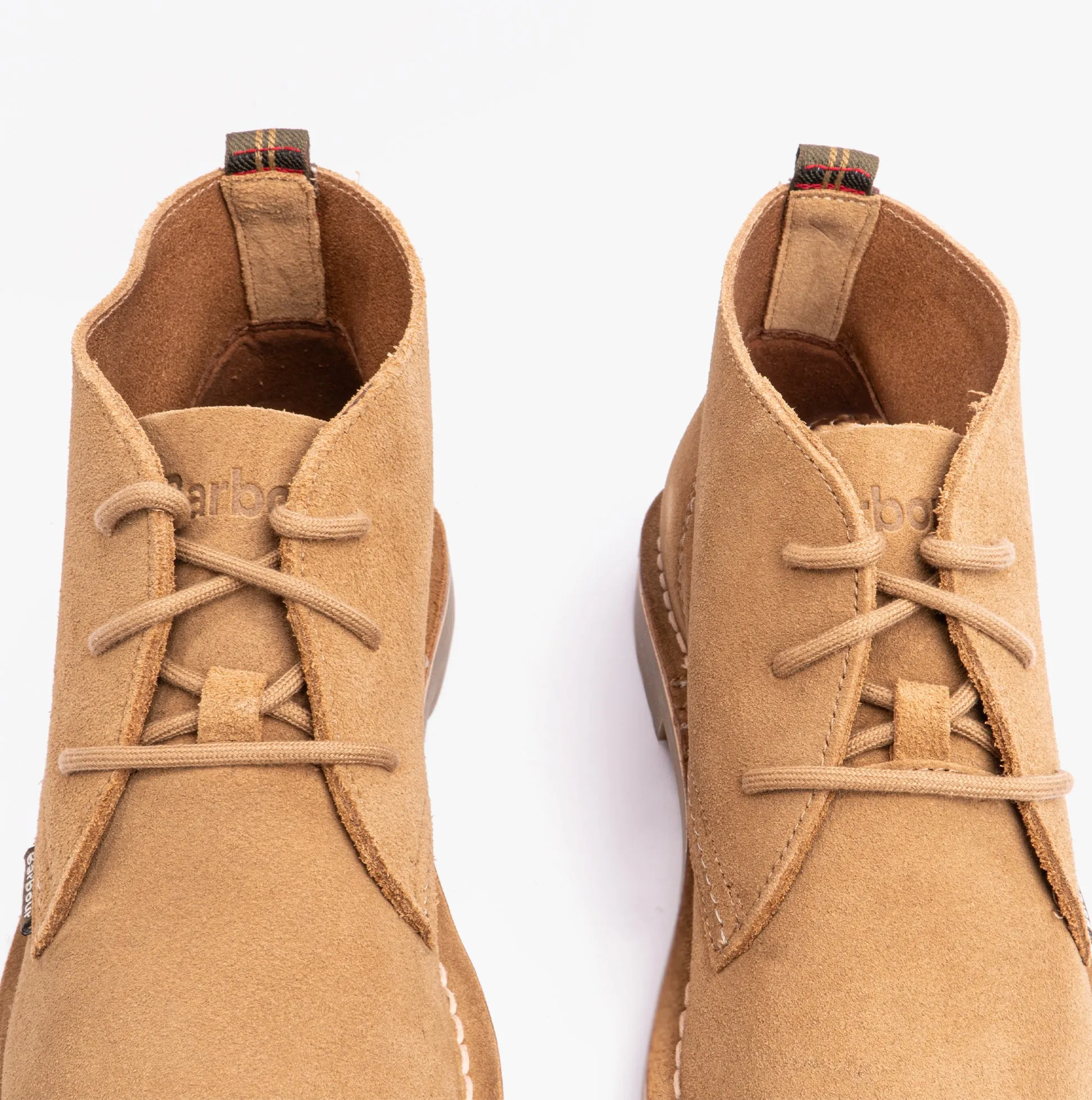 Barbour SITON Mens Desert Boots Sand Suede