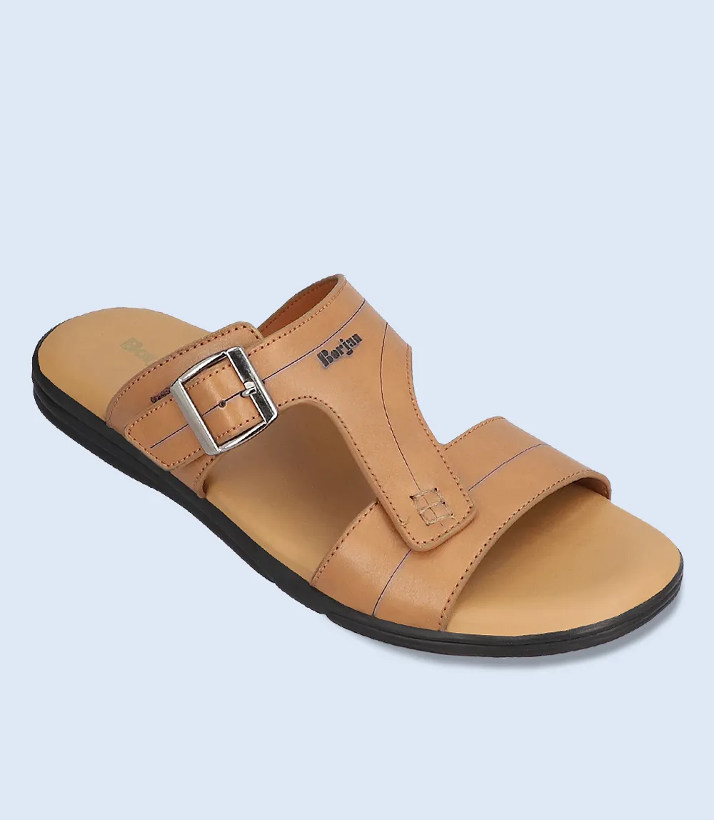 BM6677-TAN-Men Slipper