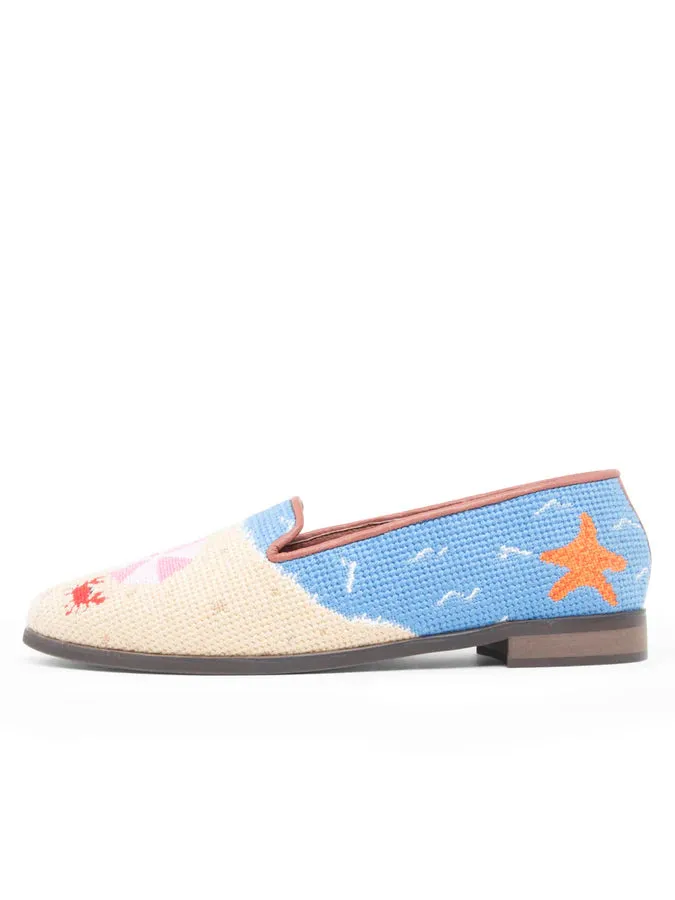 BY PAIGE - NEEDLEPOINT LOAFER IN BEACH DAY
