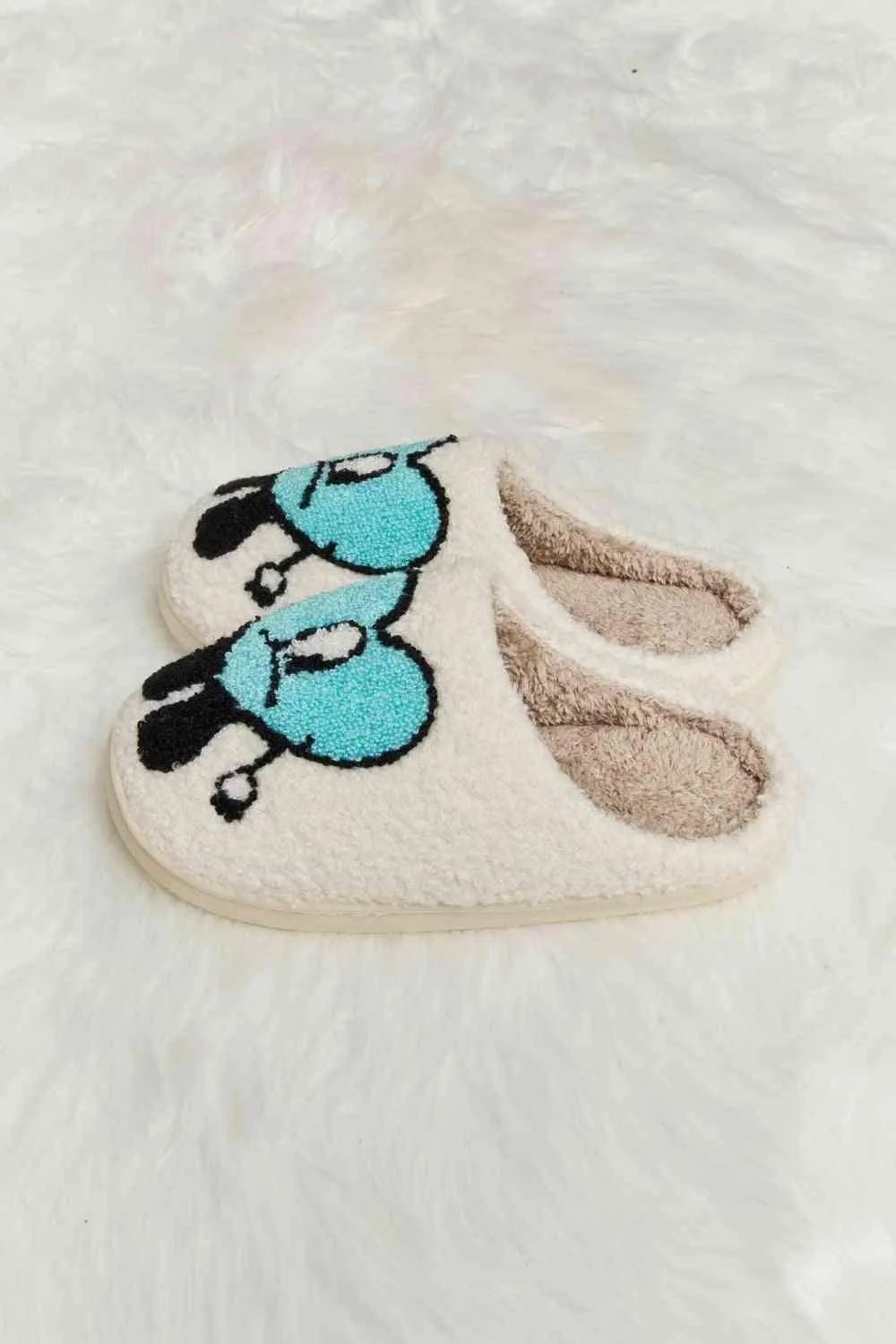 Charming Heart Print Plush Fleece Slippers - Indulge in Cozy Bliss