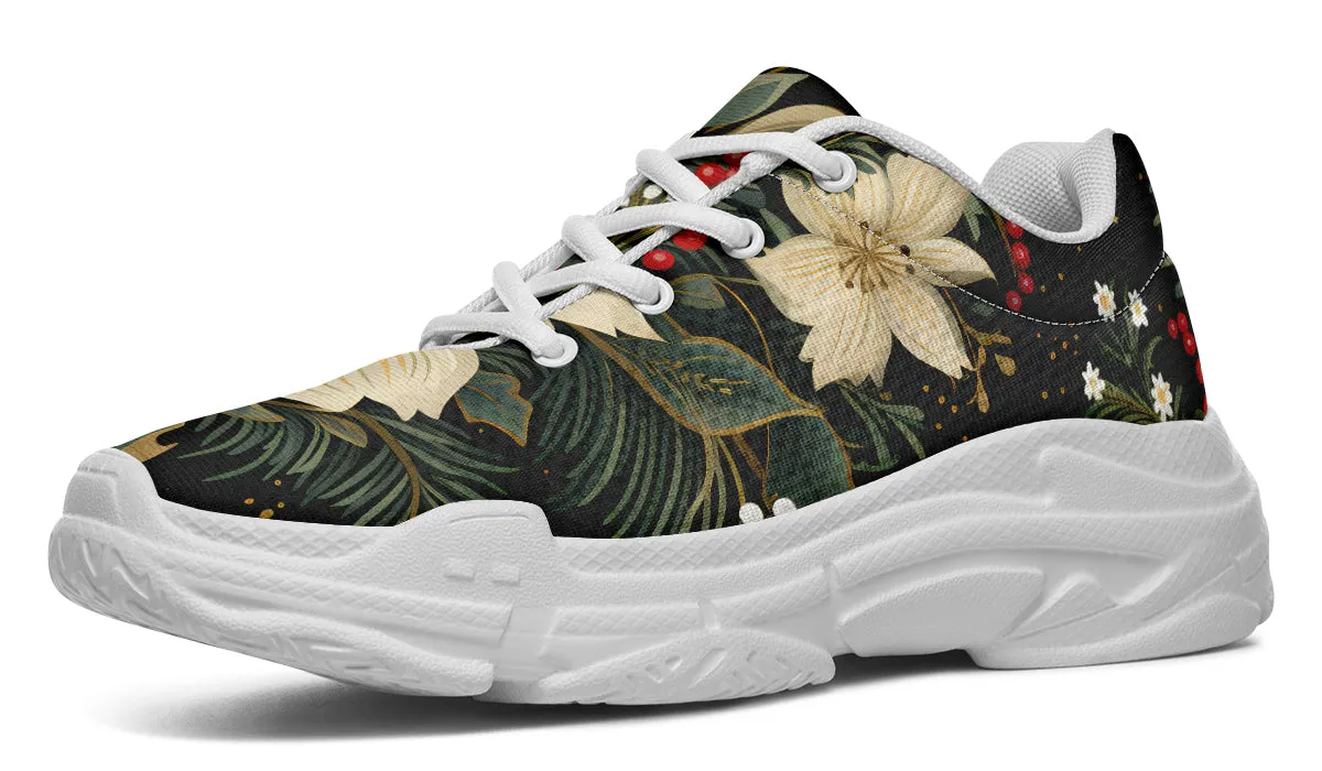Christmas Flora Chunky Sneakers