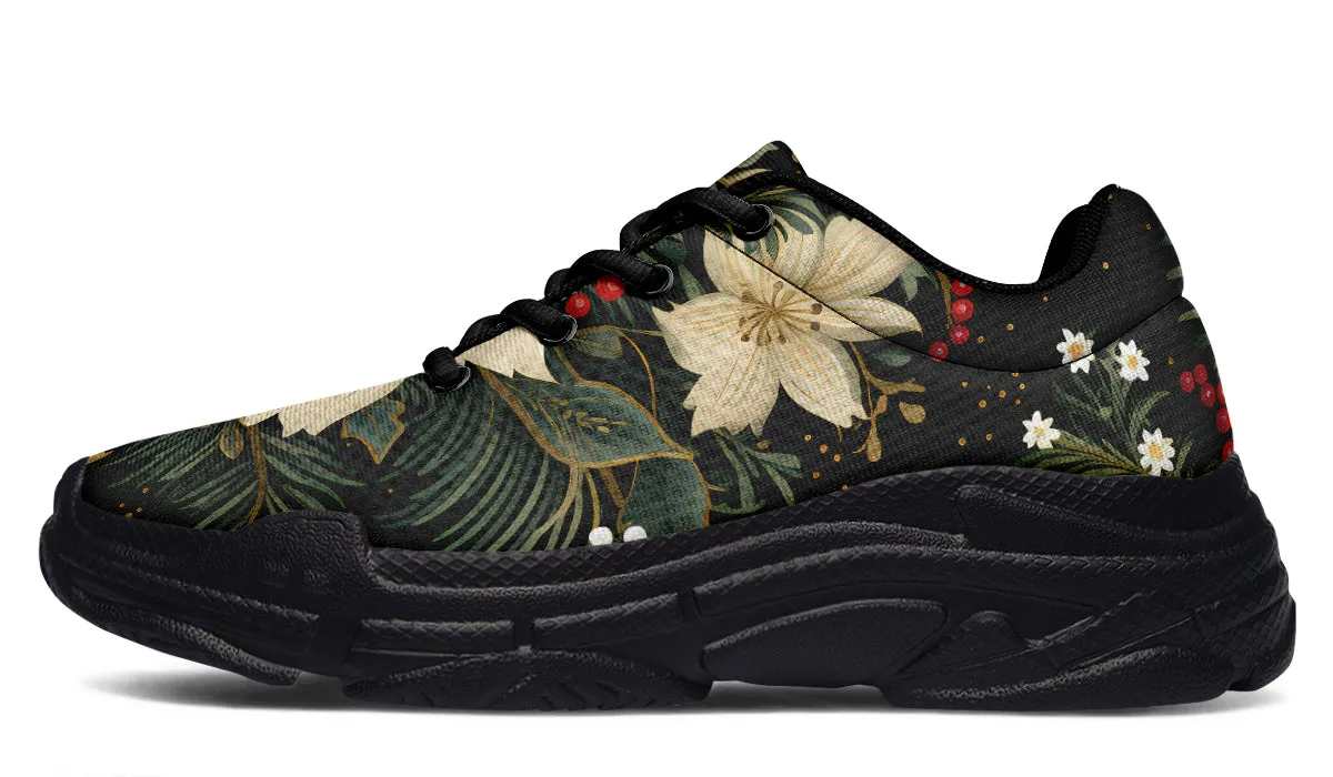 Christmas Flora Chunky Sneakers