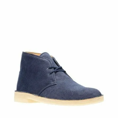 Clarks Originals Desert Boots Men's Navy Blue Fabric 26131980