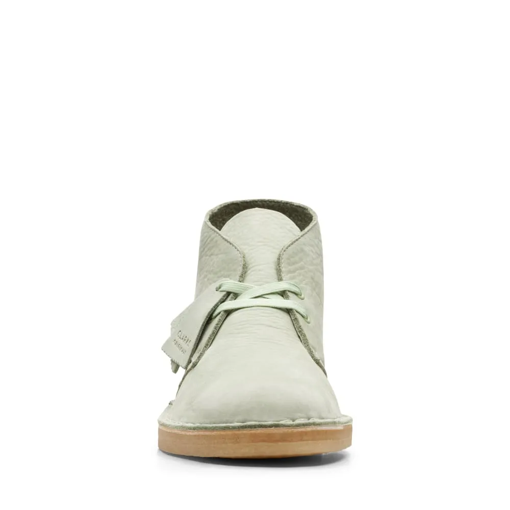 Clarks Originals Desert Boots Men's Pale Green Leather 26165743