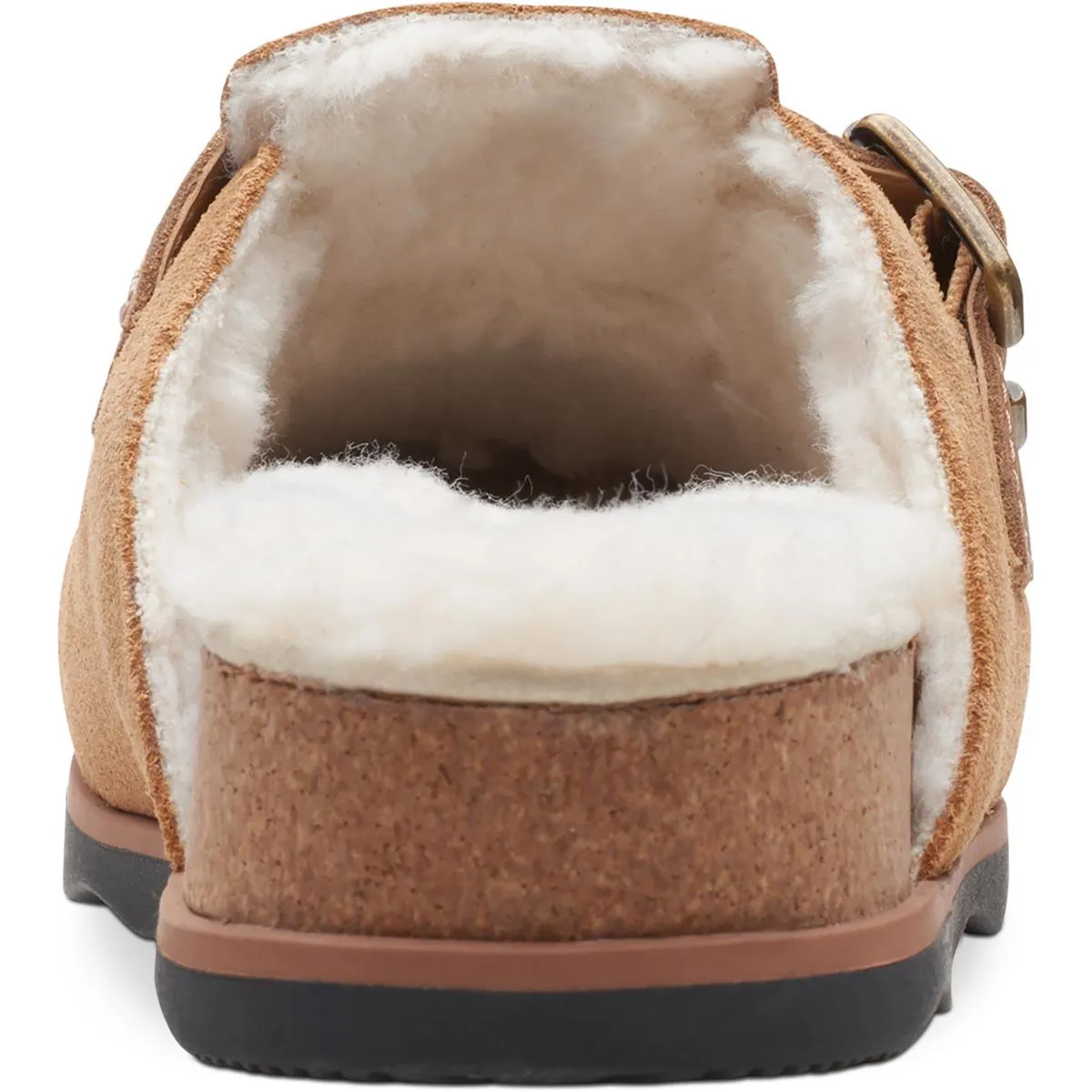 Clarks Womens Brynn Suede Slip On Mules