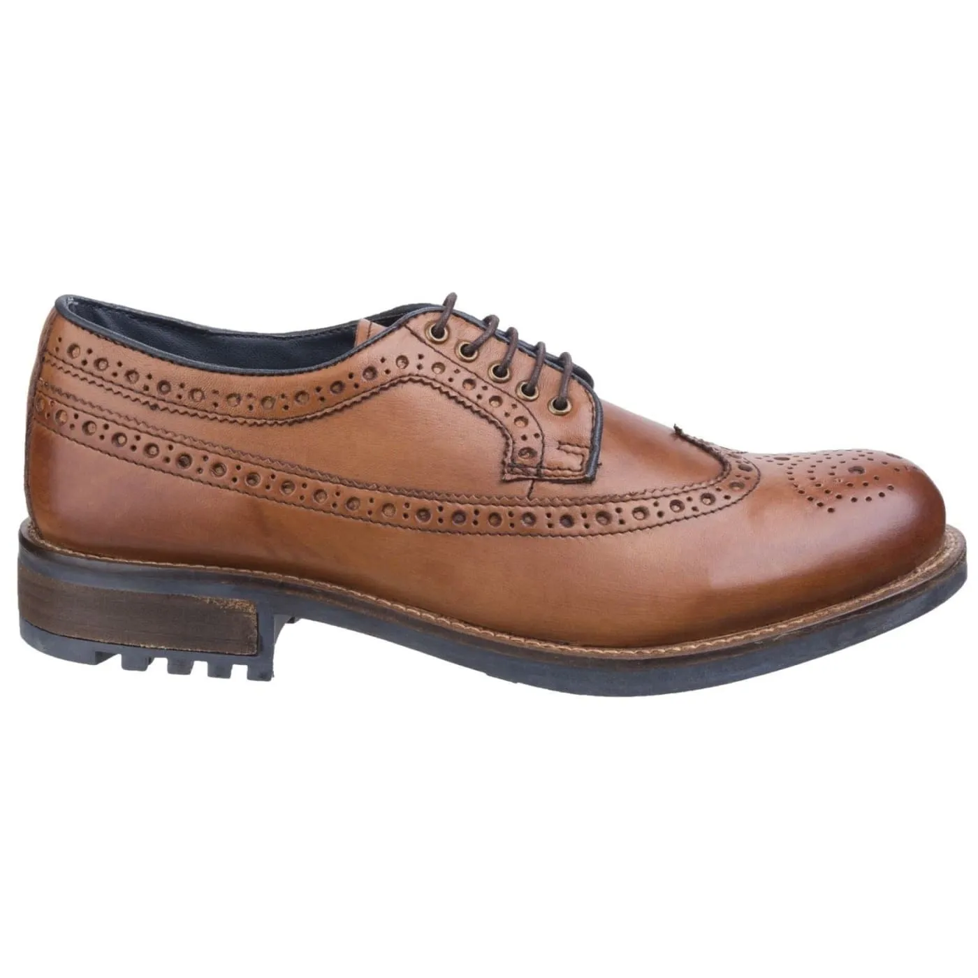 Cotswold Poplar Camel Mens Leather Shoes