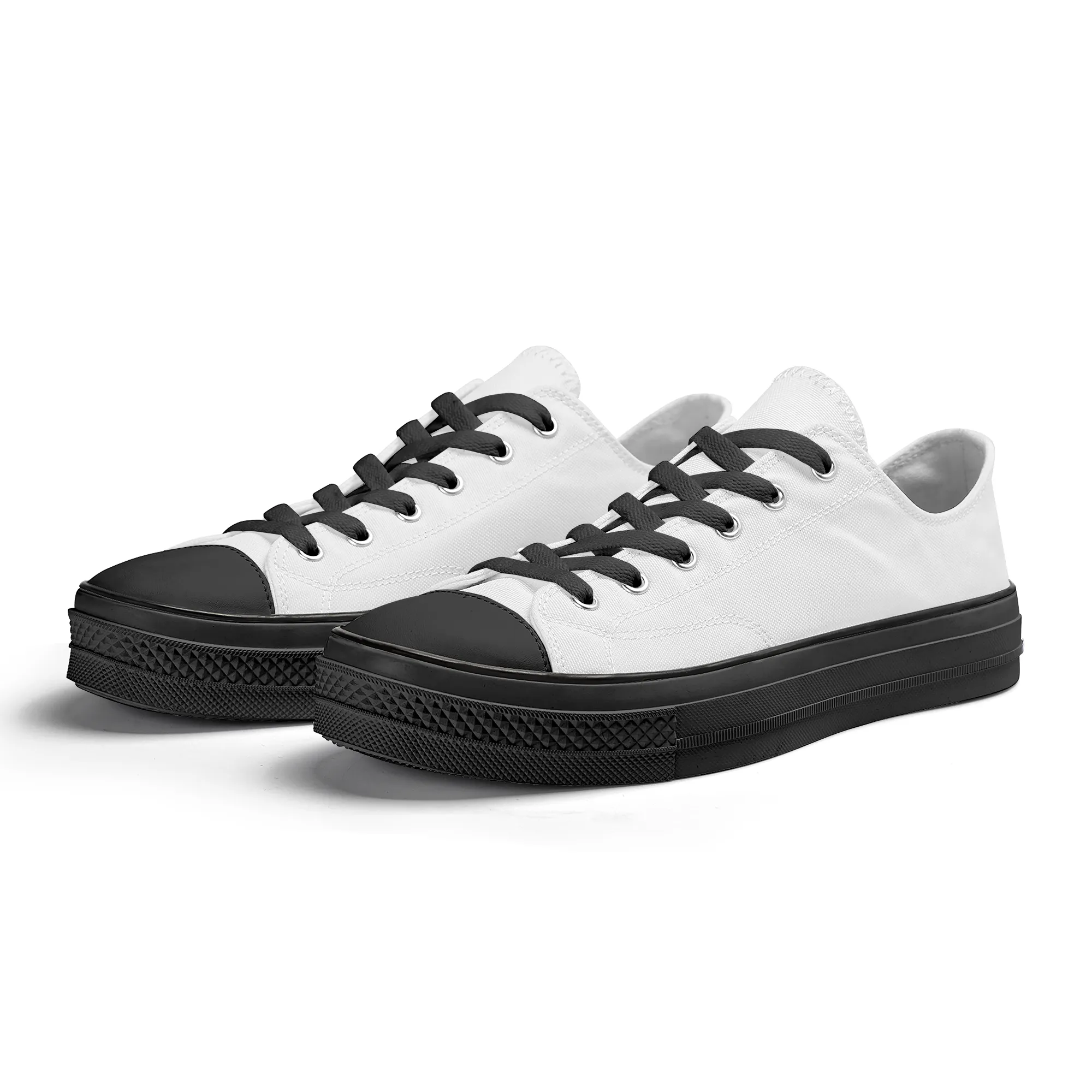 Customizable Black Low Top Shoe