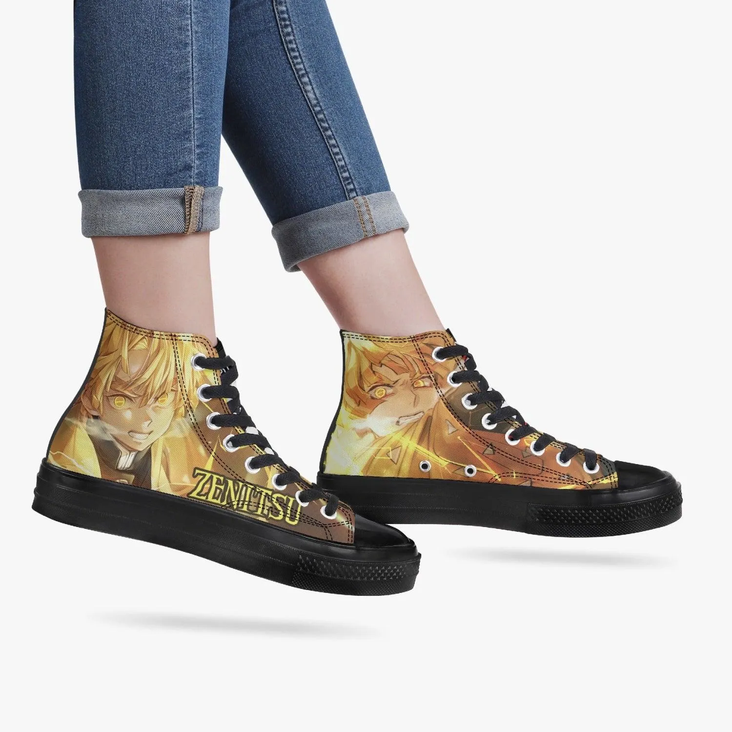Demon Slayer Zenitsu A-Star High Anime Shoes
