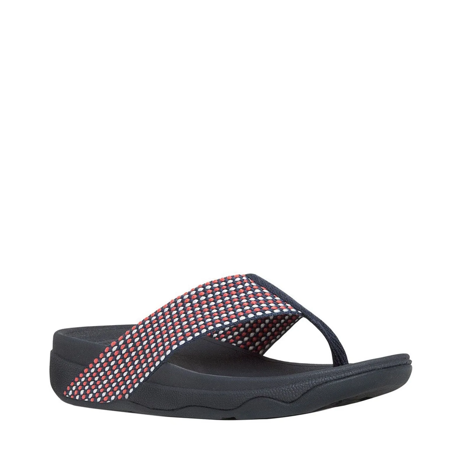 FitFlop Women's Surfa Flip-Flop, Midnight Navy Mix