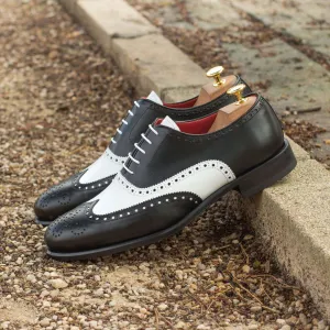 Full Brogue-Box Calf, White, Black