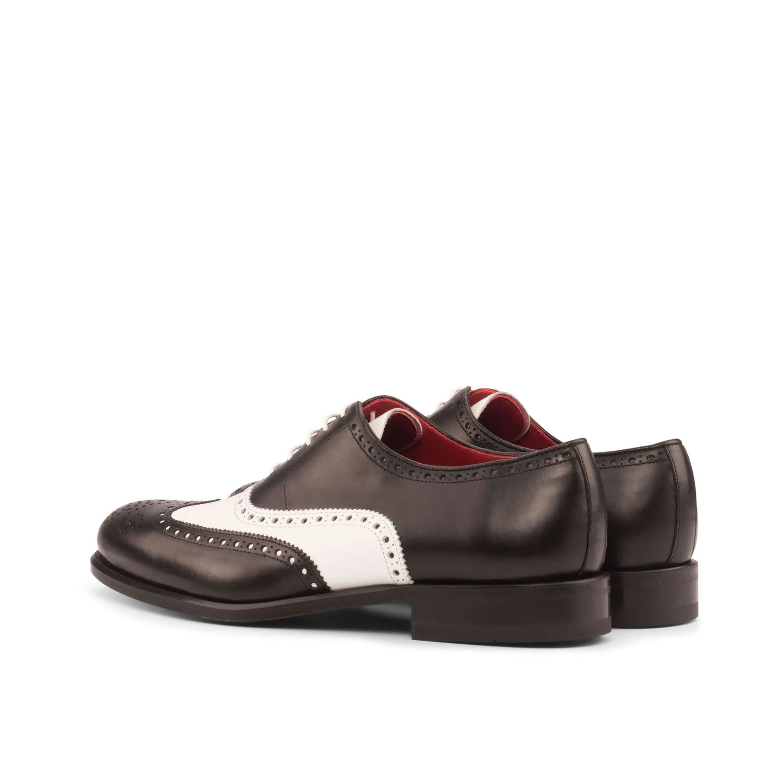 Full Brogue-Box Calf, White, Black
