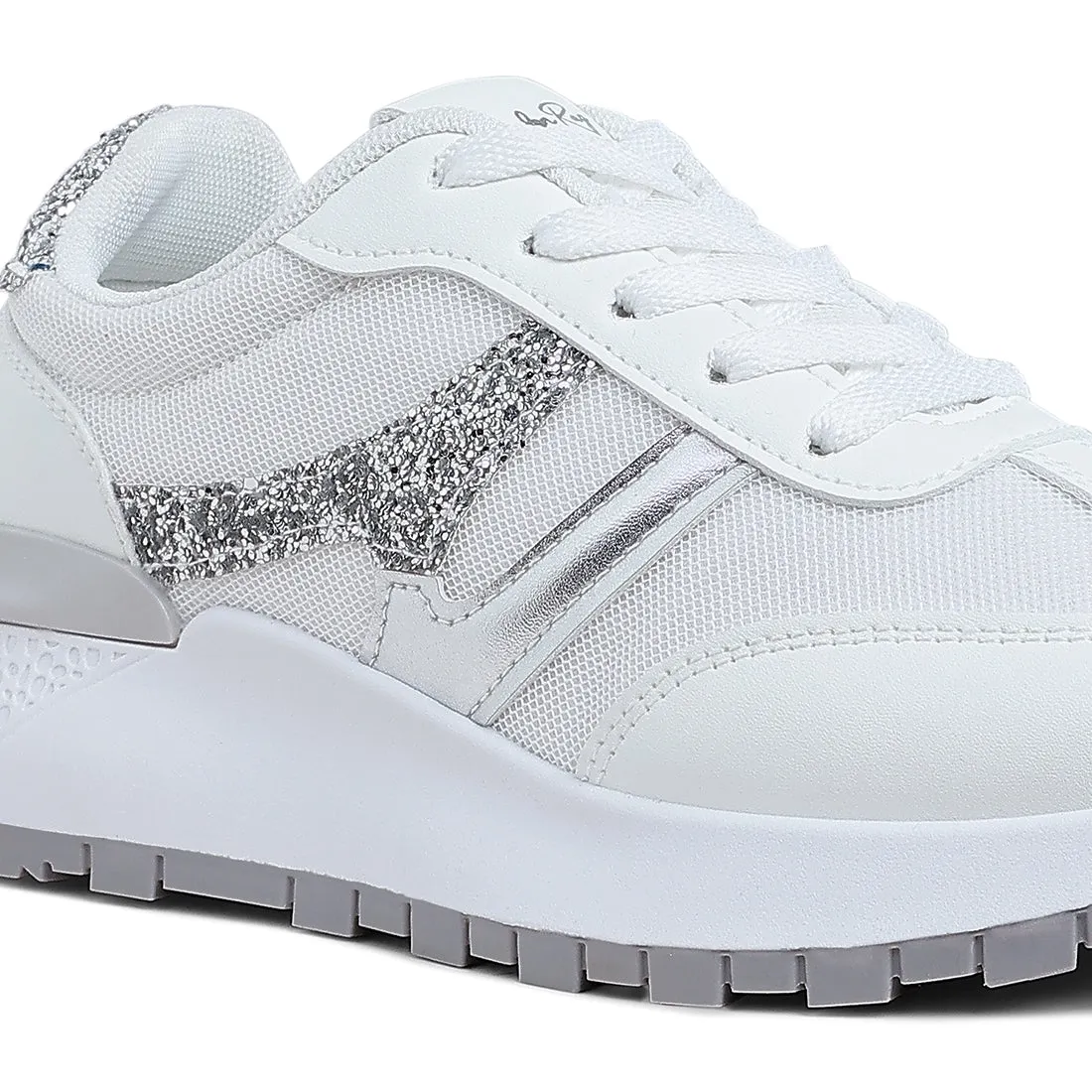 Glitter Detail Chunky Sneakers