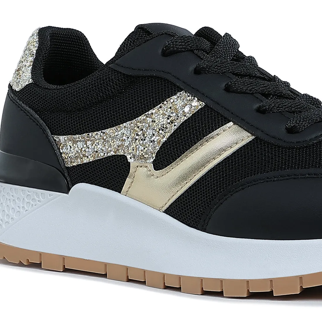 Glitter Detail Chunky Sneakers