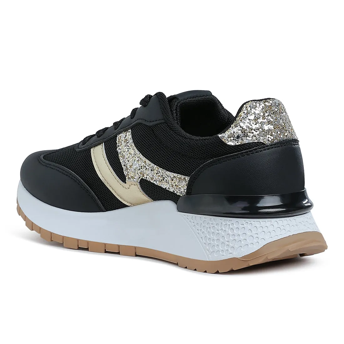 Glitter Detail Chunky Sneakers