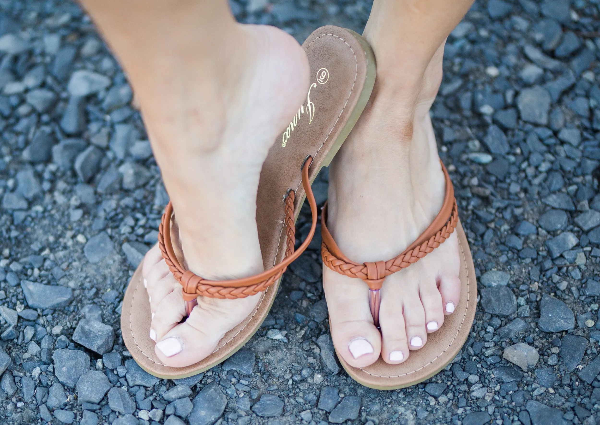 Grace Tan Braided Sandals