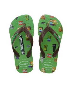HAVAIANAS KIDS MINECRAFT - LEAF GREEN