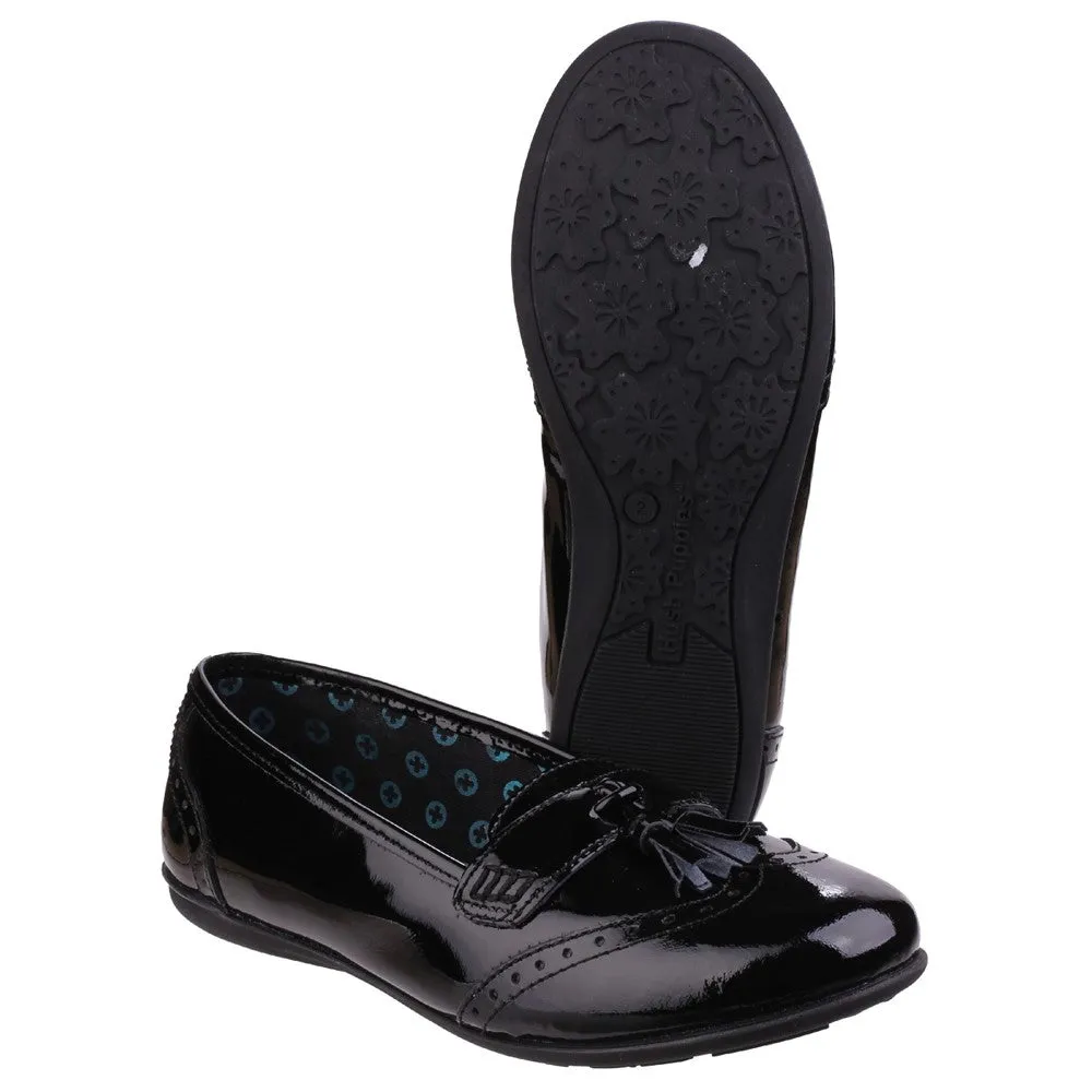 Hush Puppies Esme Junior Patent School Shoes