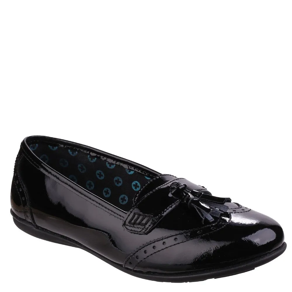 Hush Puppies Esme Junior Patent School Shoes