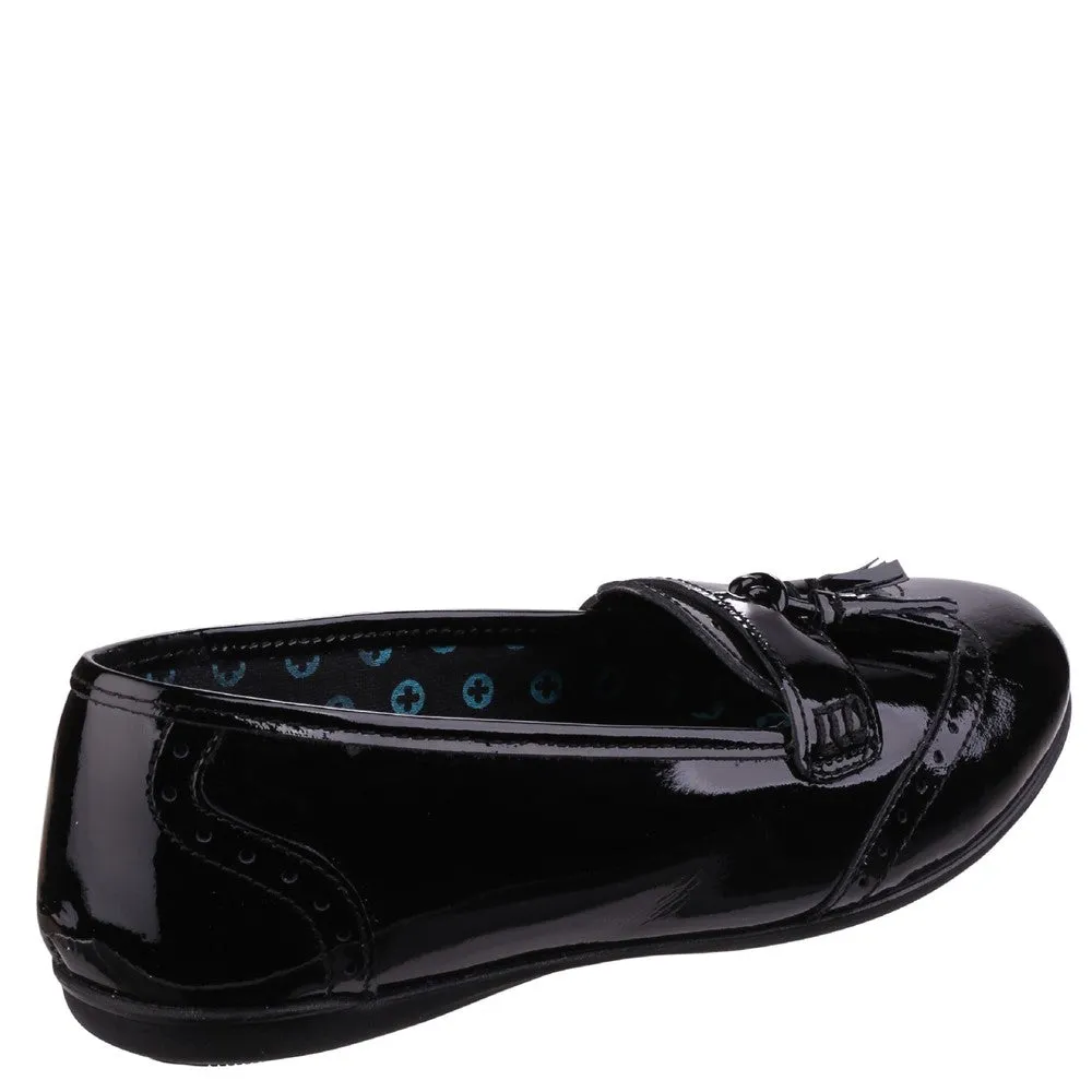 Hush Puppies Esme Junior Patent School Shoes