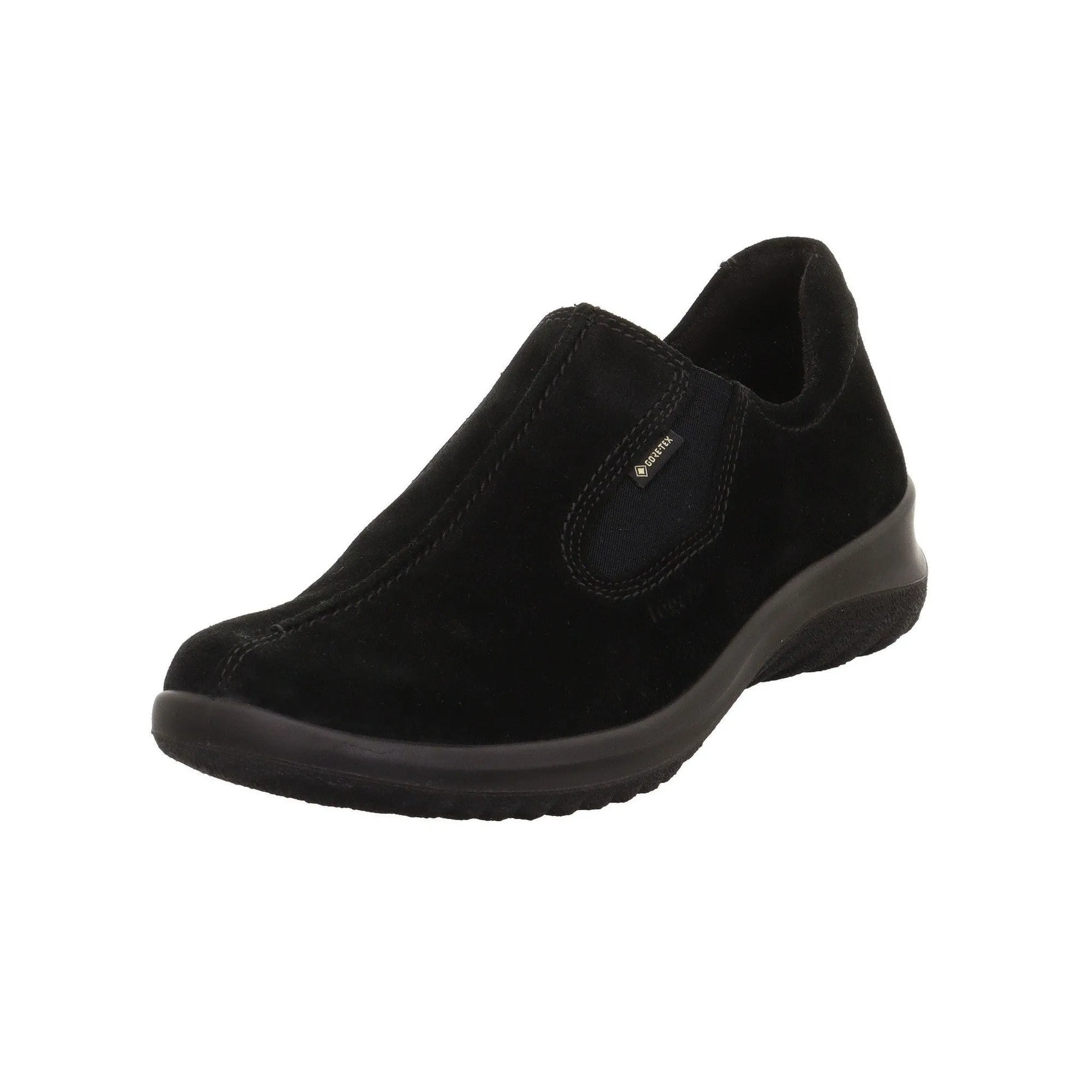 Legero 2-009568-0000 Softboot Black Waterproof Suede Slip On Loafers