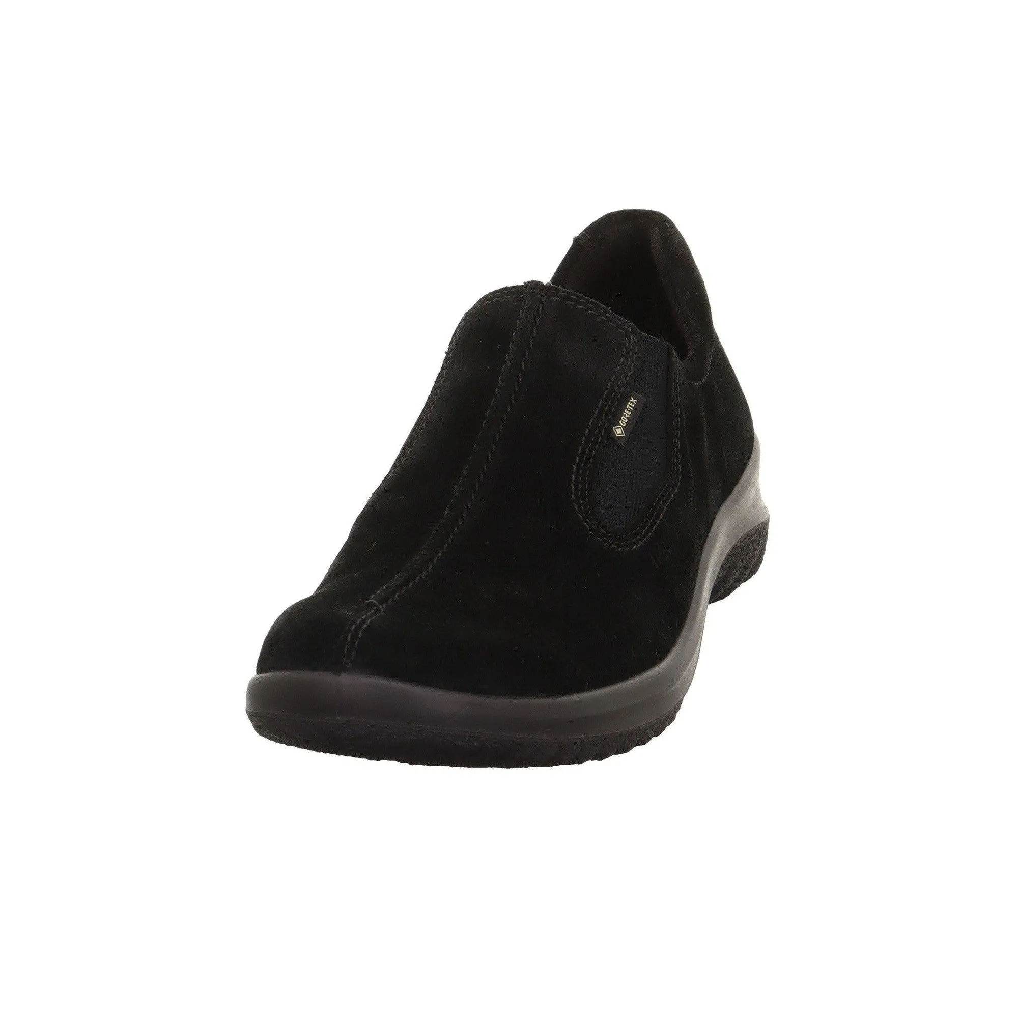 Legero 2-009568-0000 Softboot Black Waterproof Suede Slip On Loafers