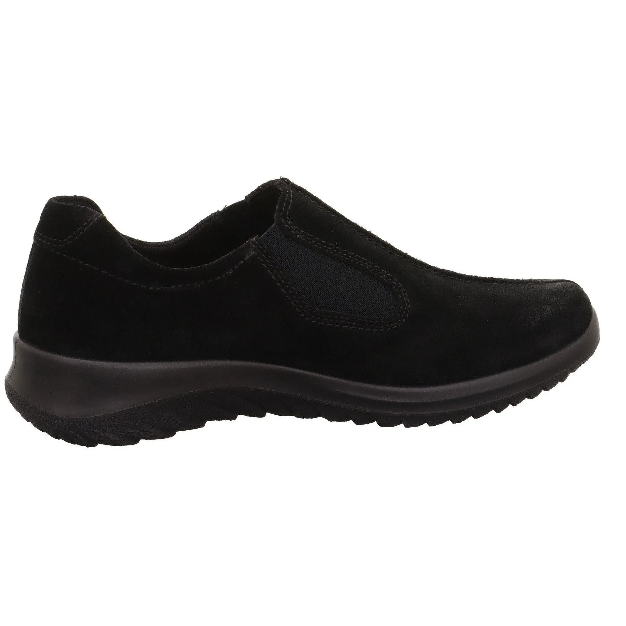 Legero 2-009568-0000 Softboot Black Waterproof Suede Slip On Loafers