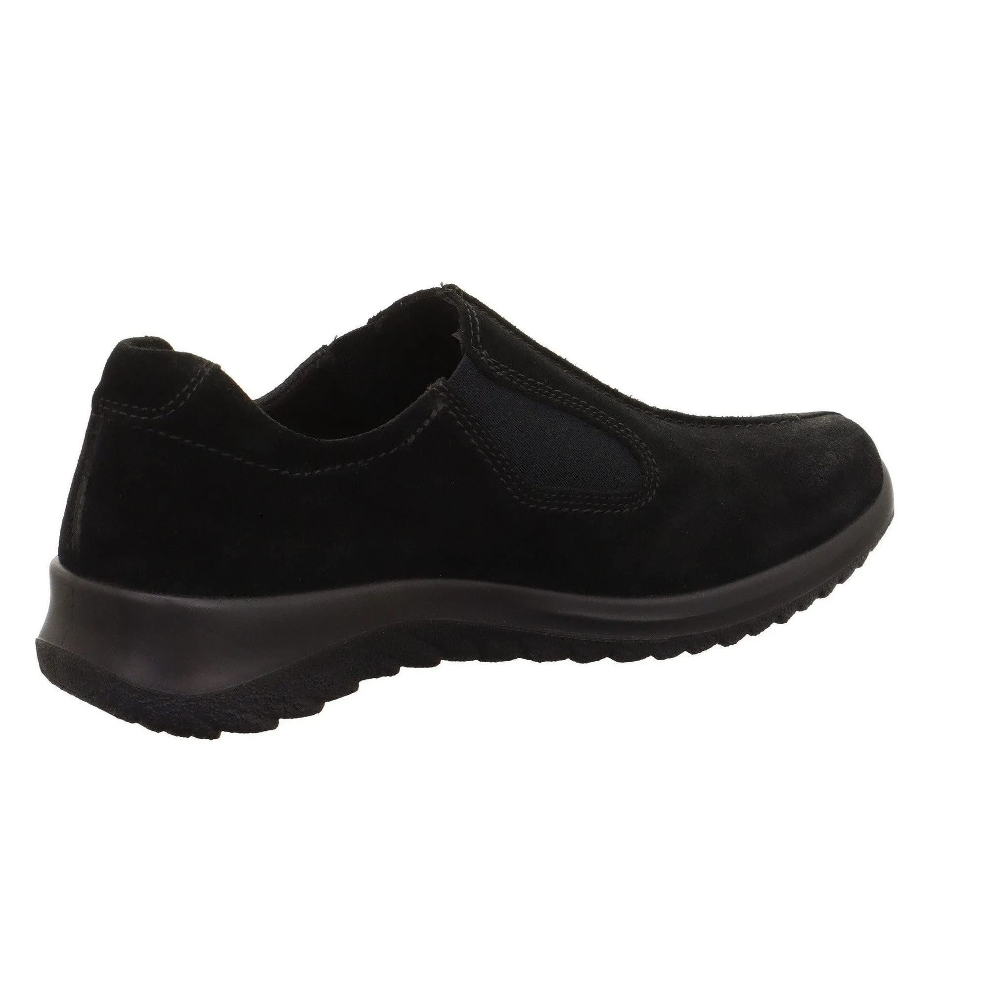 Legero 2-009568-0000 Softboot Black Waterproof Suede Slip On Loafers