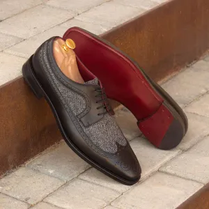 Longwing Blucher-Painted Calf, Sartorial, Black, Grey-Wholesale