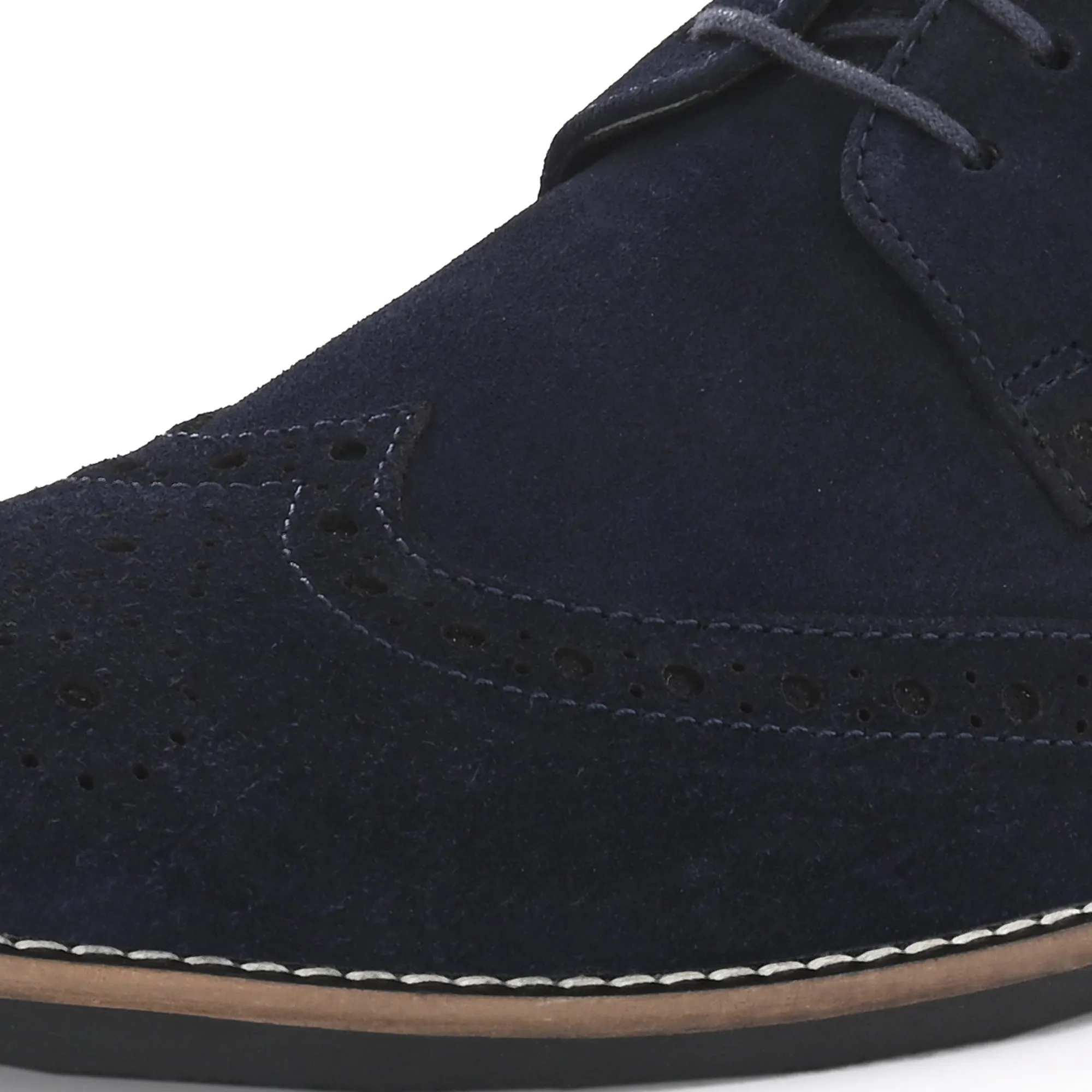 Mighty Suede Leather Brogue Derby Lace Ups