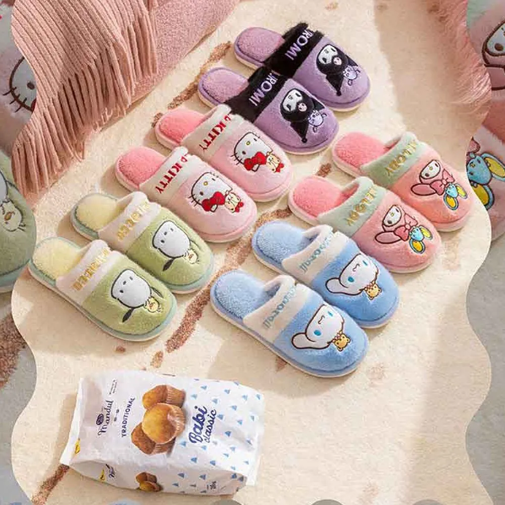 My Melody Two Tone Fur Slippers