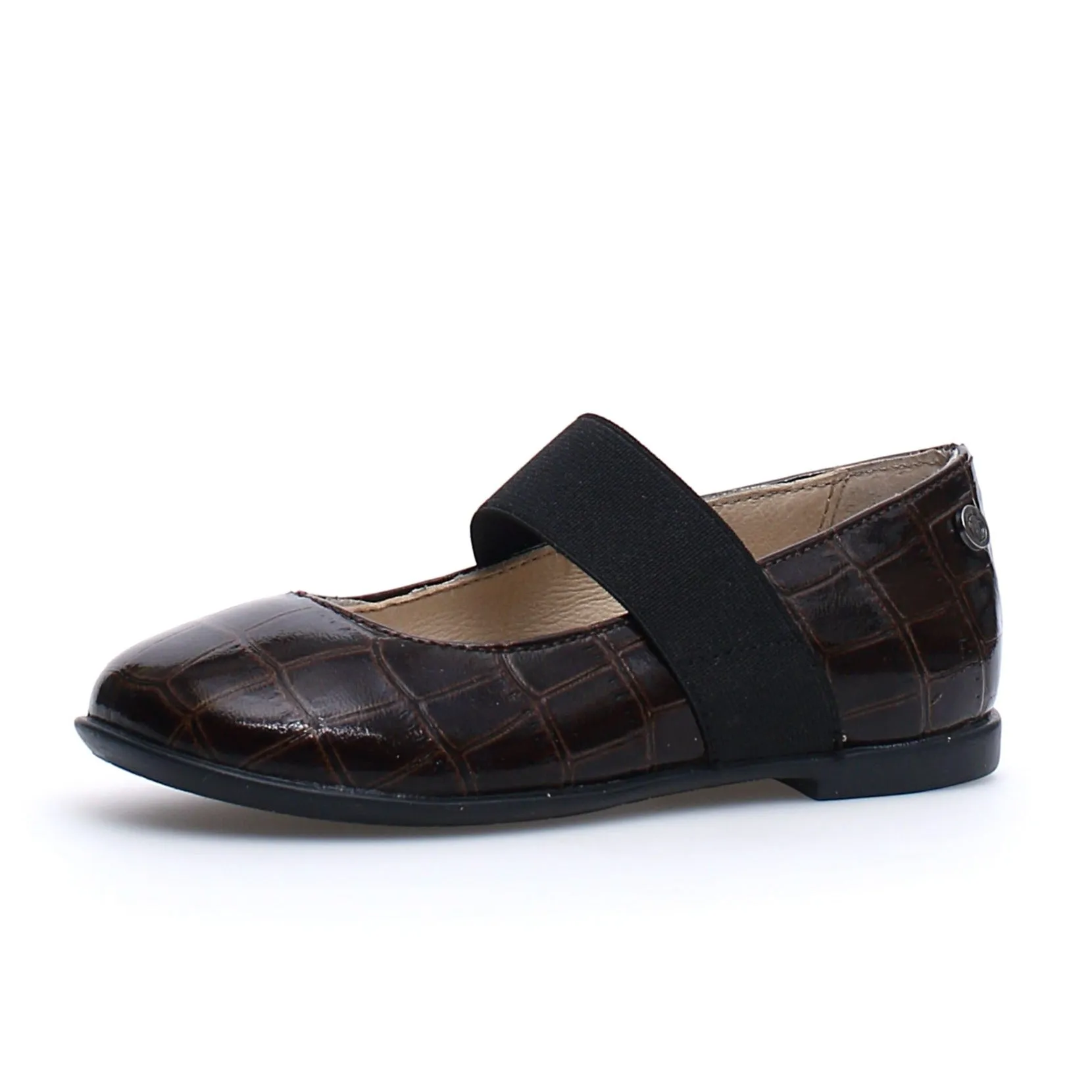 Naturino Girl's Biella Flat Shoes - Dark Brown