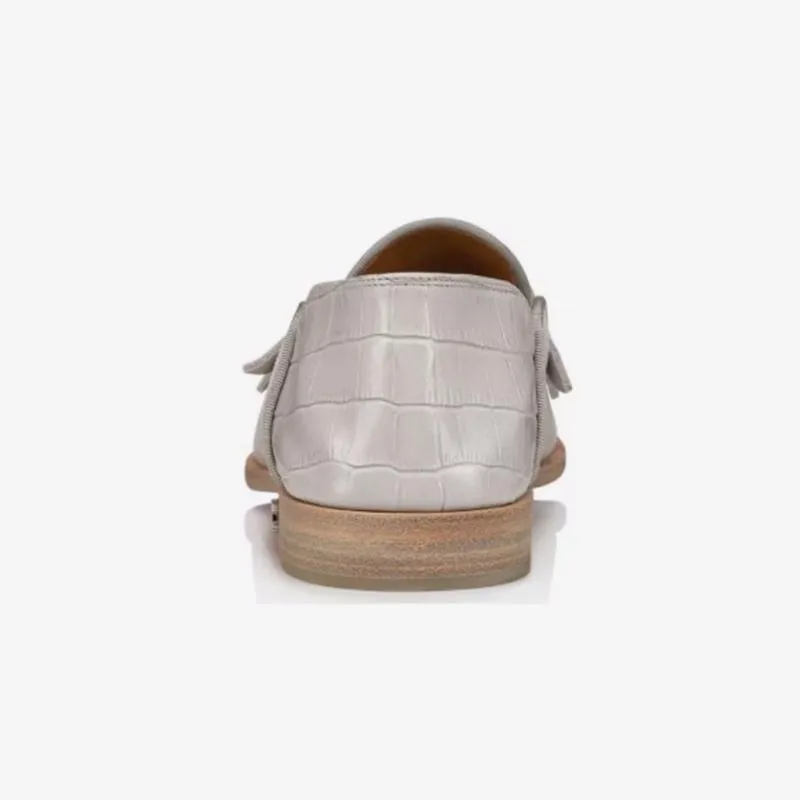 No Grey Penny Leather Loafers