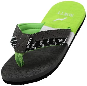Norty BOYS 11-4 SANDAL GREY LIME