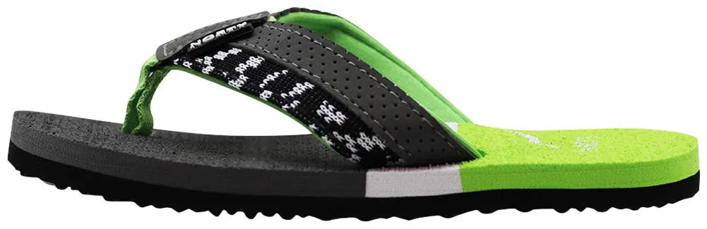 Norty BOYS 11-4 SANDAL GREY LIME