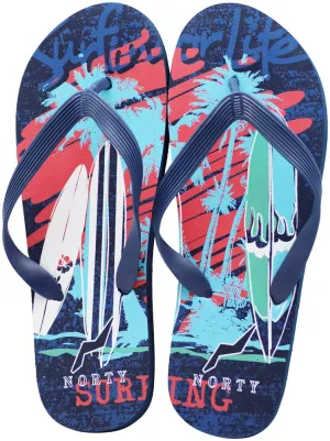NORTY Mens 8-13 Navy/Red Surfing Sandal 22001B