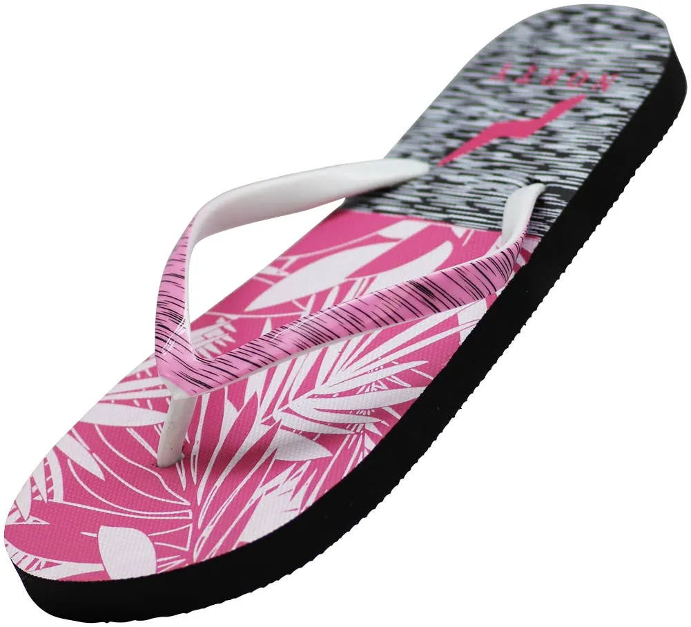 NORTY Womens 5-10 Pink Palm Trees Sandal 22010C